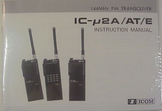 Icom Ac2 Icom IC-u2A /AT/E Original Operation Manual - Nationwide Radio & Eq ...