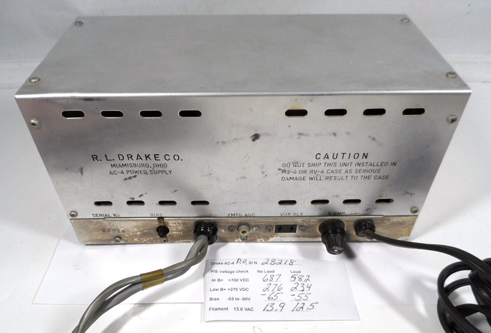 Kit De Restauración Para Fuente De Alimentación R.L. Drake AC-4 - Incluye Resistencias Y Condensadores De Recambio