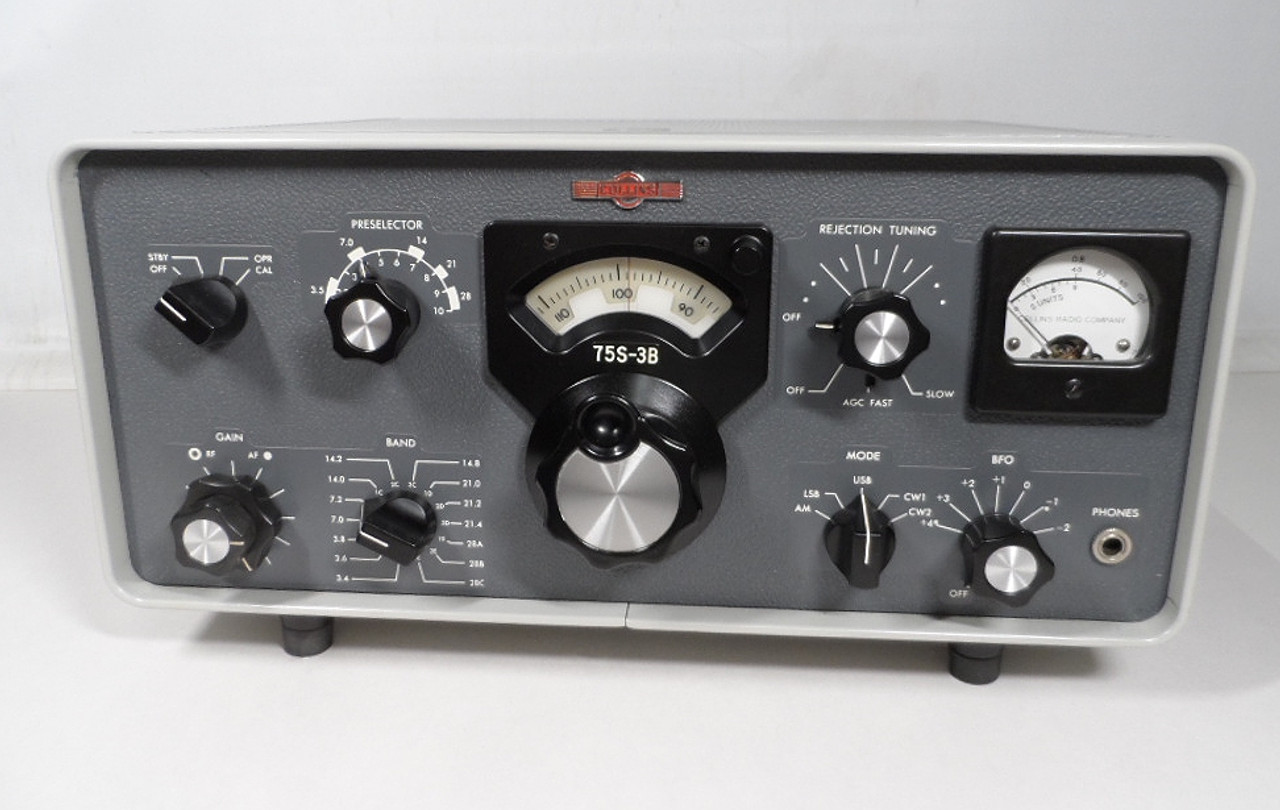 Collins 75S-3B Receiver, Excellent Condition with New Electrolytic