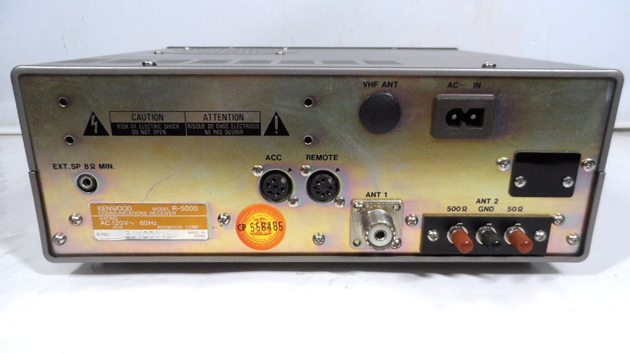 Kenwood R-5000 General Coverage Communications Receiver With YK-88A-1  Optional AM Filter Installed in Excellent Condition