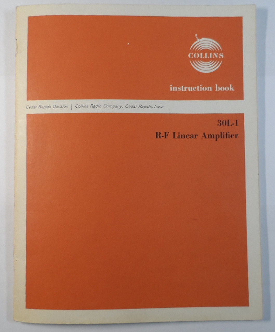 その他 30L-1 Linear Amplifire Instruction Book 30L-1 Linear Amplifire Instruction Book