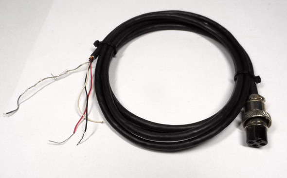 Original Nye Viking 4-pin interconnect cable for RFM-003 / RFM-005 Power Monitor. Connects remote directional coupler to meter for accurate 3KW/5KW SWR and peak power readings. Excellent condition replacement part for high-power ham radio stations.