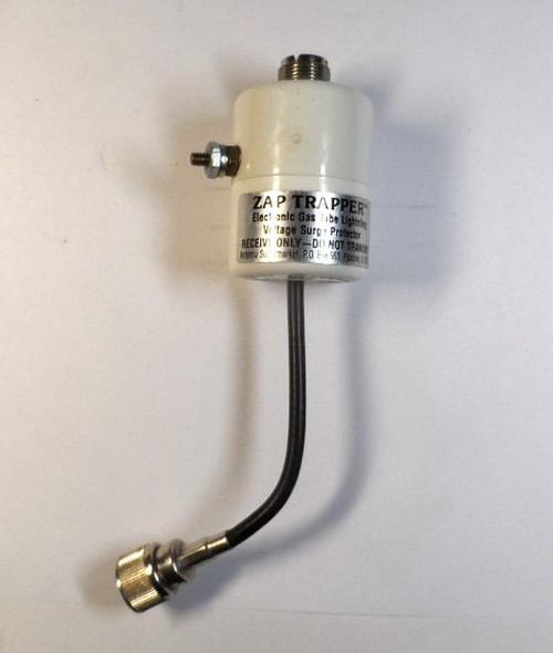 New unused Zap Trapper gas tube lightning surge protector by Antenna Supermarket. Receive-only coaxial protector for shortwave, scanner & SWL antennas. Excellent condition NOS.