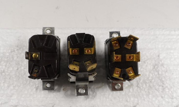 New factory set of 3 rocker switches (S1, S2, S3) for National NCL-2000 linear amplifier. OEM replacements for power, plate, and mode controls. Rare restoration parts for vintage ham radio enthusiasts.