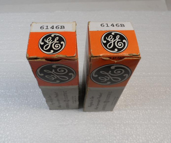General Electric Pair (2)  6146B NOS Vacuum Tube Guaranteed Tested 100 %