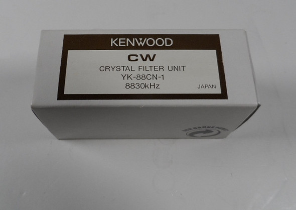 New in Box Kenwood YK-88CN-1 250/270 Hz CW Narrow Plug-in Crystal Filter. This genuine Kenwood accessory provides excellent selectivity with 270 Hz bandwidth at -6 dB for the 8.83 MHz IF. Compatible with TS-950S, TS-940S, TS-850S, TS-450S, TS-690S, TS-570 and other models. Factory fresh — perfect for serious CW operators or restoring/enhancing classic Kenwood HF transceivers. Improves performance in crowded bands and reduces QRM. Rare NIB opportunity for collectors and contesters!