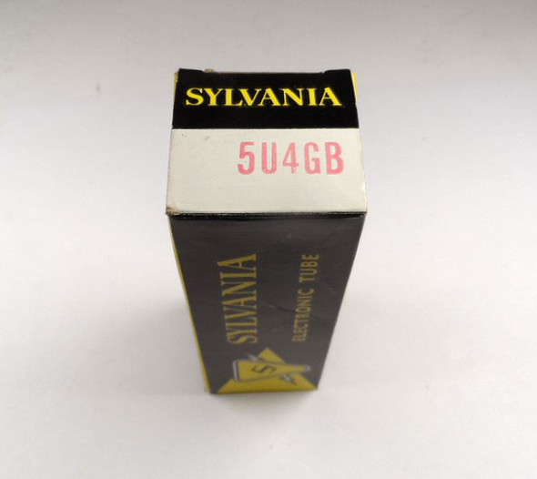 NOS Sylvania 5U4GB rectifier tubes, Short version perfect for Collins 516F-2 power supply. Tested strong vintage USA-made rectifiers for ham radio, hi-fi amps & restorations. Authentic NOS stock from our nationwide inventory.