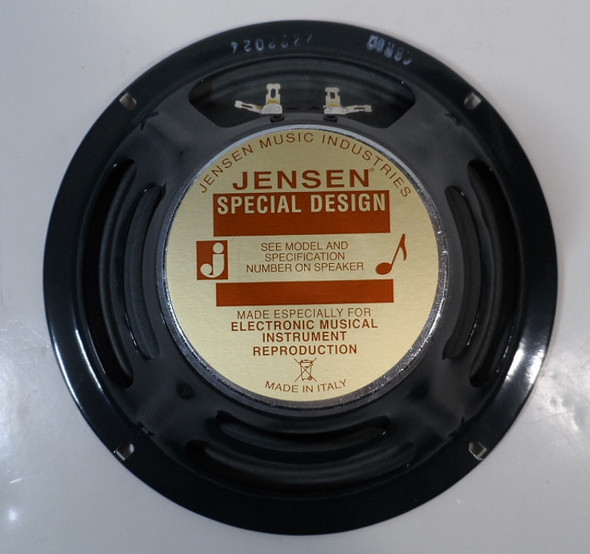New In Box Jensen C8R 8-inch 25-watt 8-ohm guitar speaker. Made in Italy. Vintage Ceramic series – clear, bright tone perfect for small tube amps, Fender Princeton/Champ clones, and studio recording. Excellent replacement or upgrade speaker. Ships fast!
