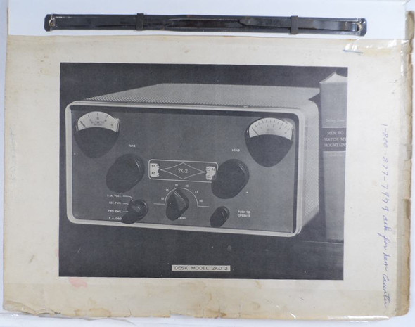 Original Henry 2KD-2 Linear Amplifier Operating and Service Manual. Genuine used vintage manual for the classic Henry Radio 2KD-2 2KW PEP HF linear amplifier. Includes operating instructions, schematics, alignment, and maintenance info. Ideal for restoration and operation. Clean, complete pages from Nationwide Radio & Eq Sales.
