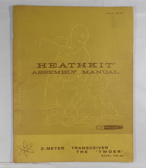 Original Heathkit HW-30 "Twoer" 2-Meter Transceiver Assembly Manual for sale. Used factory original manual for the classic Heathkit 2m AM lunchbox transceiver. Includes assembly instructions, schematics and parts lists. Ideal for vintage ham radio restoration. Ships from Nationwide Radio & Equipment.