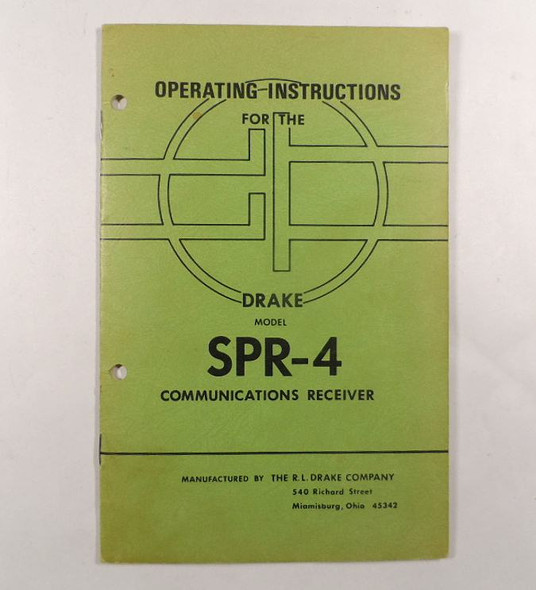RL Drake SPR-4 Receiver Original Operating Instruction Manual in Excellent Condition #8