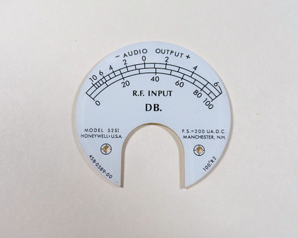 Collins 51S-1 Receiver WHITE Honeywell Meter face to Replace the Amber Color One