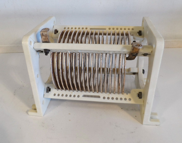 Commercial 19 uH High Quality, Silver Plated Fixed Inductor  from Broadcast Transmitter in Excellent Condition 