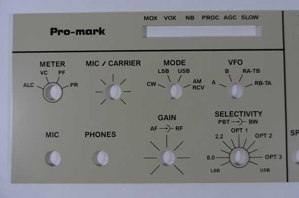 Rockwell Collins KWM-380 / HF-380 New Reproduction Front Panel Made by JA3FR  (FR Radio)