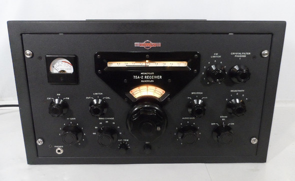 Collins 75A-2 HF Receiver with 4:1 Reduction Drive, 8R-1 Calibrator,  Full Howard Mills Restoration One Year Ago