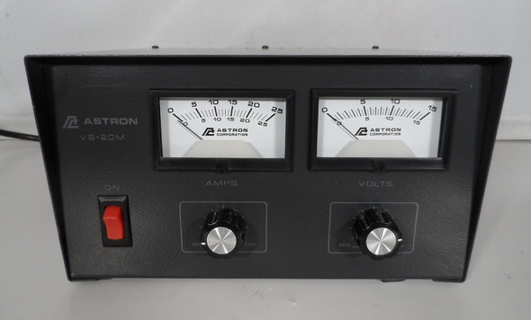 Astron VS-20M 13.8 VDC   20 Amp  Commercial Power Supply with Ammeter, Volt Meter & Variable Voltage  in Excellent Condition