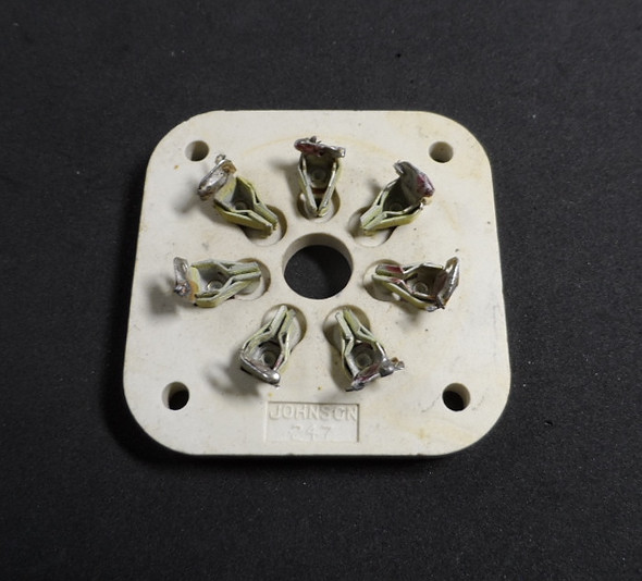 Johnson  247 Ceramic Tube Socket for the 3CX1500A7/8877 Amplifier Tube in Excellent Condition