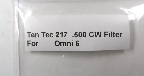 Ten-Tec 217 Model 48036 8 Pole .500 KH z CW Filter for Omni 6