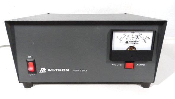 Astron RS-35M 13.8 VDC  35 Amp  Commercial Power Supply with Multi Meter in Excellent  Condition S/N 08775