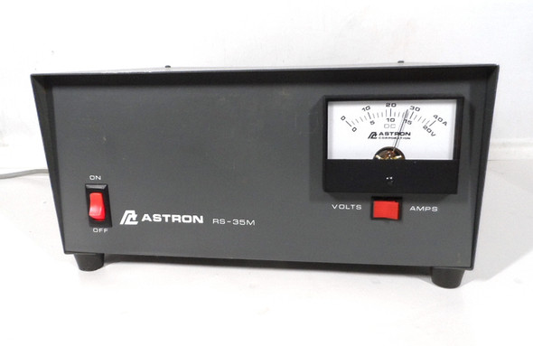 Astron RS-35M 13.8 VDC  35 Amp  Commercial Power Supply with Multi Meter in Excellent  Condition S/N 08775