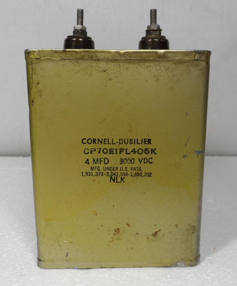 Collins 30S-1 Amplifier Oil Filled Capacitor 4 MFD, 3000V C-207 or C-208 P/N 930 4314 00