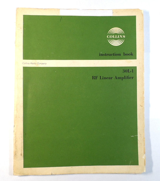 30L-1 Linear Amplifire Instruction Book
