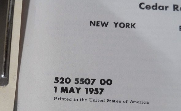 Collins SC-101 Station Control Original Manual P/N 520 5507 00 May 1st 1957 in Excellent Condition #1