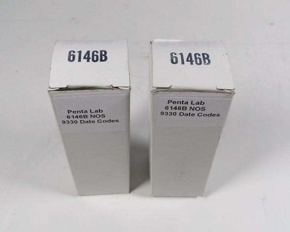 Penta Labs Pair of 6146B NOS Vacuum Tube 1993 Date Codes Tested and Guaranteed