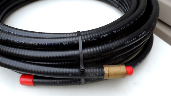 Andrew LDF5-50, 85 Feet of 7/8 Heliax Hard Line with 1 Female N Connector Installed NOS Factory Roll