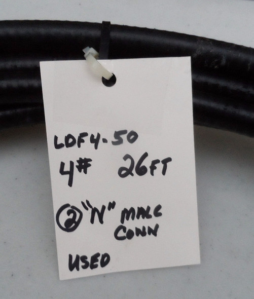 Andrew LDF4-50, 26 Feet of 1/2 inch Heliax Hard Line Used in Excellent Condition with 2 Male N Connector *PICKUP ONLY*