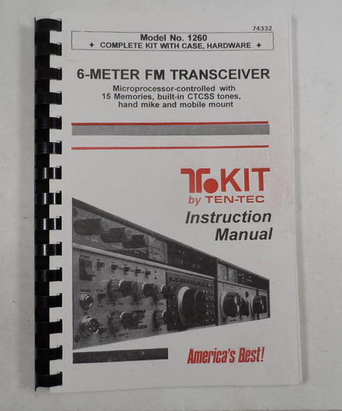 Ten-Tec  Model 1260, 6m FM Transceiver Kit  Unbuilt Kit