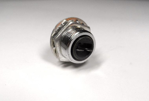 Amphenol 80-PC2F, 2-pin Female Panel / Chassis Mount receptacle Jack for the 80-MC2M Mic Plug for Collins, EF Johnson, Heathkit, Hallicrafters, and Browning  New Made in USA