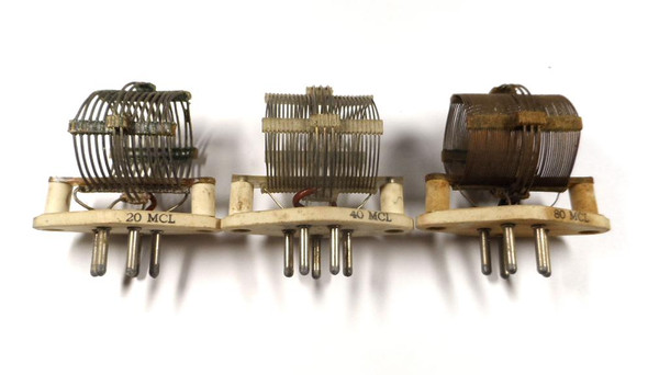 Barker & Williamson (B&W) Set of 3 MCL Coils , MCL 20, MCL 40 & MCL 80, in Very Good Condition