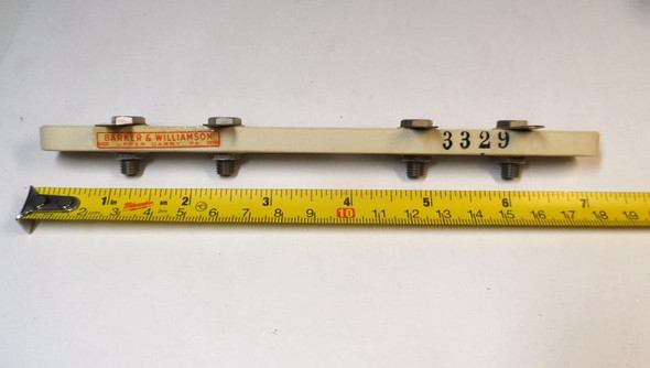 Barker & Williamson (B&W) Model 3329 Ceramic Jack Bar Base New