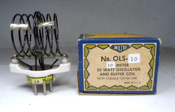 Bud OLS-10, 10 Meter 50 Watt Oscillator and Buffer Coils NOS #1