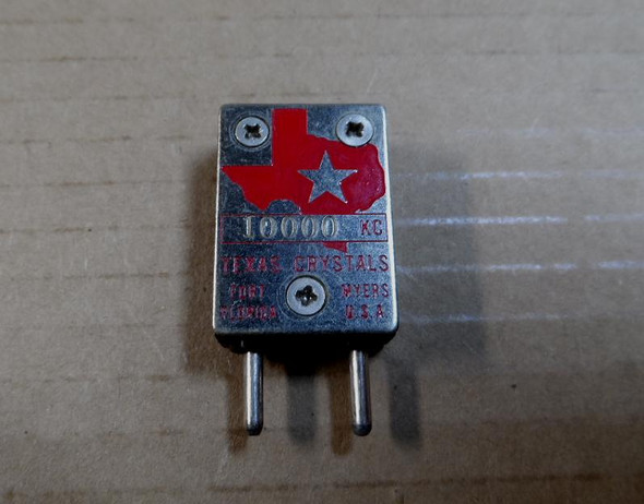 Texas Crystals FT-243 WWV Crystal Frequency 10.00 MHz NOS