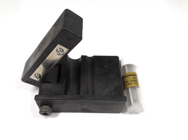 New Andrew Type 207865 EASIAX Cable Preparation Tool with blade kit. For FSJ1-50A (1/4") and FSJ4-50B (1/2") Superflex HELIAX coaxial cable. Complete manual prep tool for precise connector installation on Andrew Superflexible Heliax cables