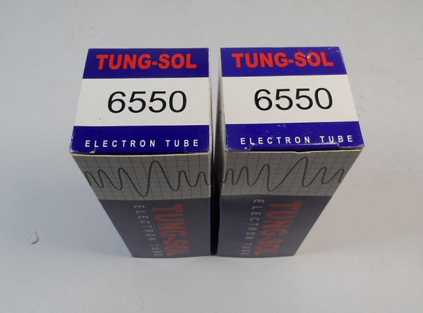 Matched NOS Tung-Sol 6550 vacuum tubes made in Russia, tested 100% output. Premium audio power tubes for hi-fi amplifiers, guitar amps & vintage audio equipment.