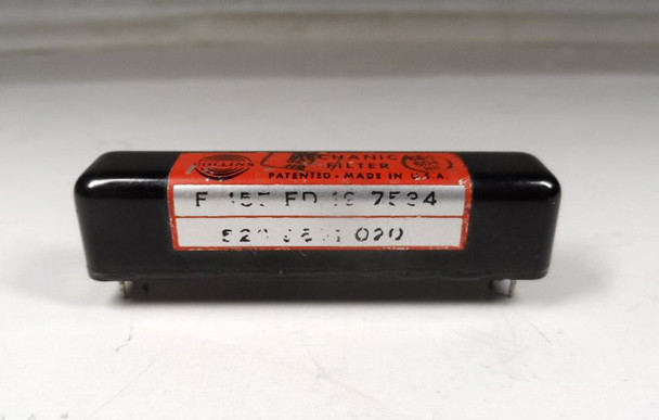 Collins Mechanical Filter Type F 455 FD 19, Part 526 9691 020. 455 kHz IF bandpass, ~1.9 kHz bandwidth for superior selectivity in Collins S-Line receivers, KWM transceivers, or adaptable to Icom R75 and others. High-quality vintage ham radio part, steep skirts, low loss. Perfect restoration or upgrade component.
