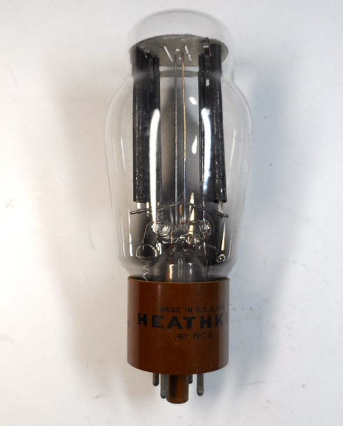 Vintage RCA 5R4GY rectifier tube, Heathkit branded, 1959 date code 59-43. Classic ST Coke bottle shape with black plates and D getter. Fully tested strong on B&K Dynacheck 700. Used, no original box. Ideal for Heathkit amplifiers, vintage radios, hi-fi, and tube audio restorations. Reliable performer from trusted seller.