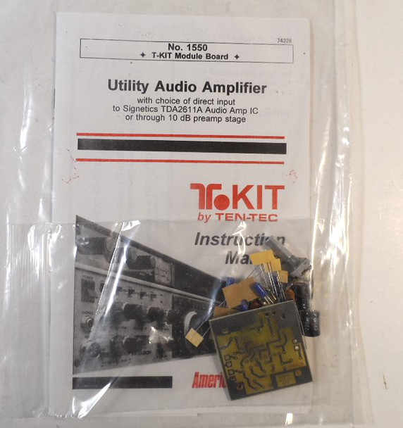 <meta name="description" content="Find vintage Ten-Tec Model 1550 T-Kit utility audio amplifier module boards. Features 1.5W low-distortion output driven by the TDA2611A IC for homebrew radio projects.">
Use code with caution.Web Ad Copy (Nationwide Radio Web Site)Title: Vintage Ten-Tec Model 1550 T-Kit Utility Audio Amplifier Module BoardBody:Looking for a clean, highly reliable audio stage for your next homebrew project or classic transceiver restoration? Up for grabs is the classic Ten-Tec Model 1550 T-Kit Utility Audio Amplifier module. This circuit mirrors the exact, low-distortion 1.5-watt audio output section used in legendary factory Ten-Tec rigs. Powered by the robust Signetics TDA2611A IC chip, it runs smoothly on 12-15 VDC with built-in protection against motorboating and unwanted oscillations. Features an optional preamp jumper pin for an extra 10 dB of input gain. A perfect addition for any QRP builder, shortwave receiver modifier, or faithful Ten-Tec collector. Grab this elusive piece of American ham radio kit history today!If you want to maximize your return, would you like me to draft an eBay-optimized listing outline or suggest the best ham radio classified forums to cross-post this ad?4 sitesT-Kit Module BoardsJust for fun, we carefully tested this little T-KIT 1552 Module board next to active antennas sold by Heath, MFJ, Ramsey. Wow: you...pe2bz.philpem.me.ukTen-Tec T-Kit 1550 Module Board Kit Instruction Manual Input ...Item description from the seller. Ten-Tec T-Kit 1550 Module Board Kit Instruction Manual Input Signetics TDA2611A. Ten-Tec T-Kit 1...eBayTenTec Items - T-Kits UnbuiltTen-Tec Model TX-1 Crystal Oscillator & Power Amplifier Module Covers 80-15 Meters First Amateur Radio Product Sold by Ten-Tec New...Nationwide Radio & Eq. Sales LLC