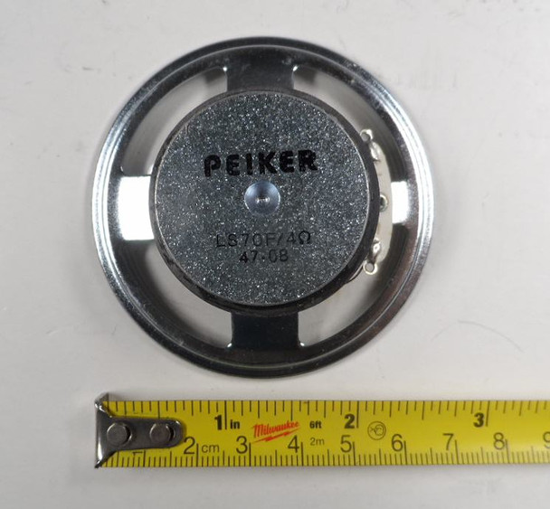 NOS Peiker LS70F 4 ohm compact speakers (2 3/4 inch) with clear/see-through cone. New Old Stock – ideal for Rohde & Schwarz XK-2100 and other professional transceivers. Rugged voice communication speakers. Rare find for radio enthusiasts and restorers!