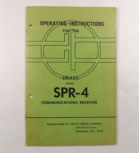 RL Drake SPR-4 Receiver Original Operating Instruction Manual in Excellent Condition #8