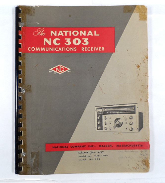 National NC 303 Communications Receiver Original Instruction & Service Manual #2