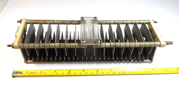 EF Johnson 250 E 45,  21-78 pF Dual Section Air Variable Capacitor 3500V
