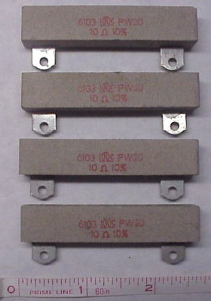 Set of (4) 10 Ohm 10 Watt Power Resistors NEW!