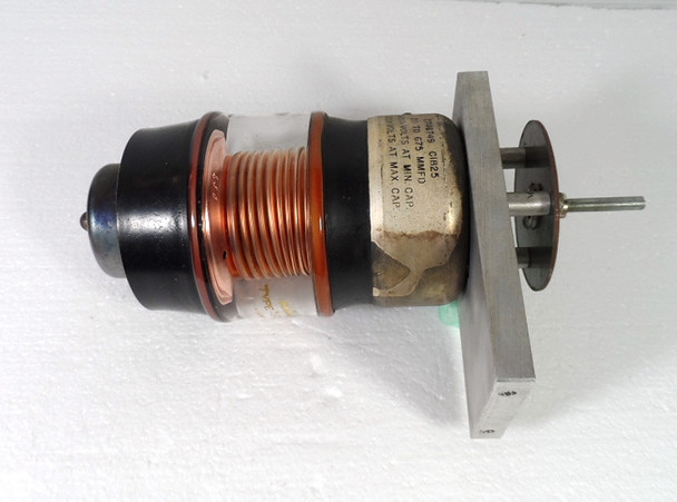 Jennings UCSXF-740 Vacuum Variable Capacitor 25-740 pF @ 7.5 KV with front mounting bracket in Excellent Condition