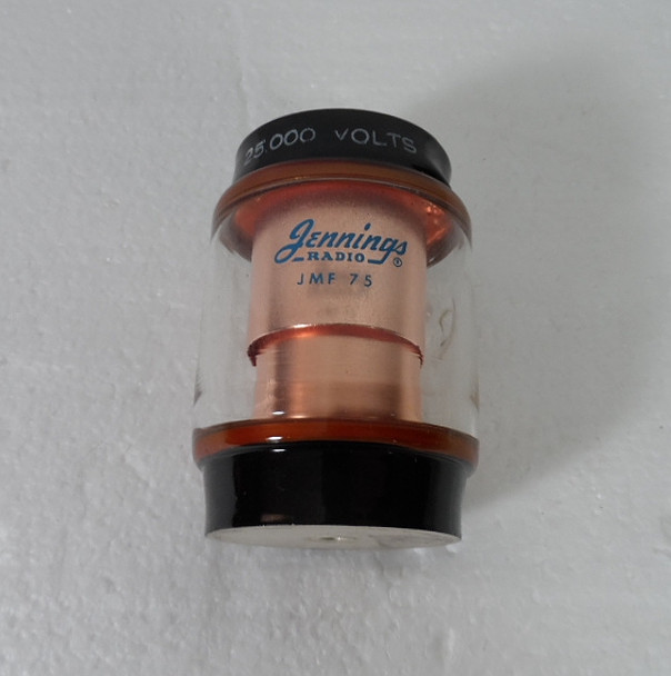 Jennings JMF-75,  75 pf @ 25 KV Fixed Capacitor  