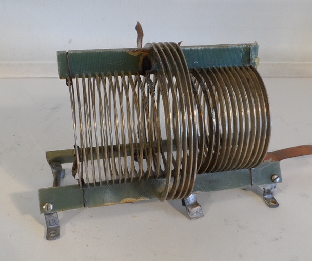 29.5 uH Commercial High Quality,  Fixed Inductor with outer 6 uH Coil  from Broadcast Transmitter in Excellent Condition