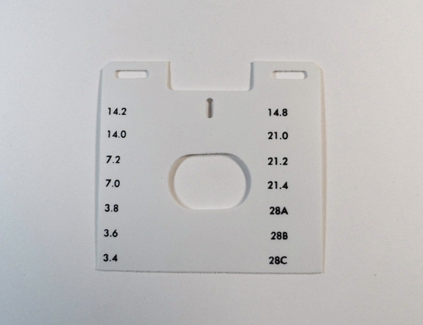 Collins KWM-2A, 75S-3C, & 32S-3A Band Selector Card Reproduction Style #1